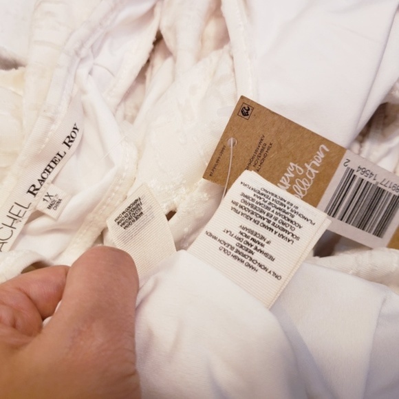 RACHEL Roy New $149 Ivory Velvet Plus size MIDI - Picture 2 of 7